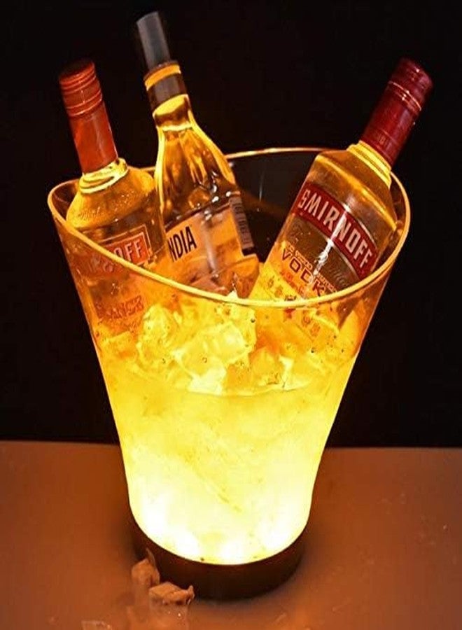 Arkit 5L LED Ice Bucket, Waterproof Plastic LED Ice Cubes Liquid Sensor Water Activated Reusable Glowing, Best for Party Wedding Decoration Gift - Image 1